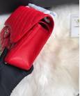 Сумка Large Classic Grained Calfskin Bag Red